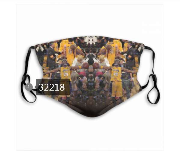 NBA 2020 Los Angeles Lakers6 Dust mask with filter->nba dust mask->Sports Accessory